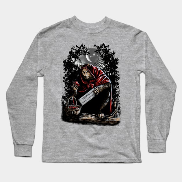 LITTLE RED WOLF Long Sleeve T-Shirt by INGKONG